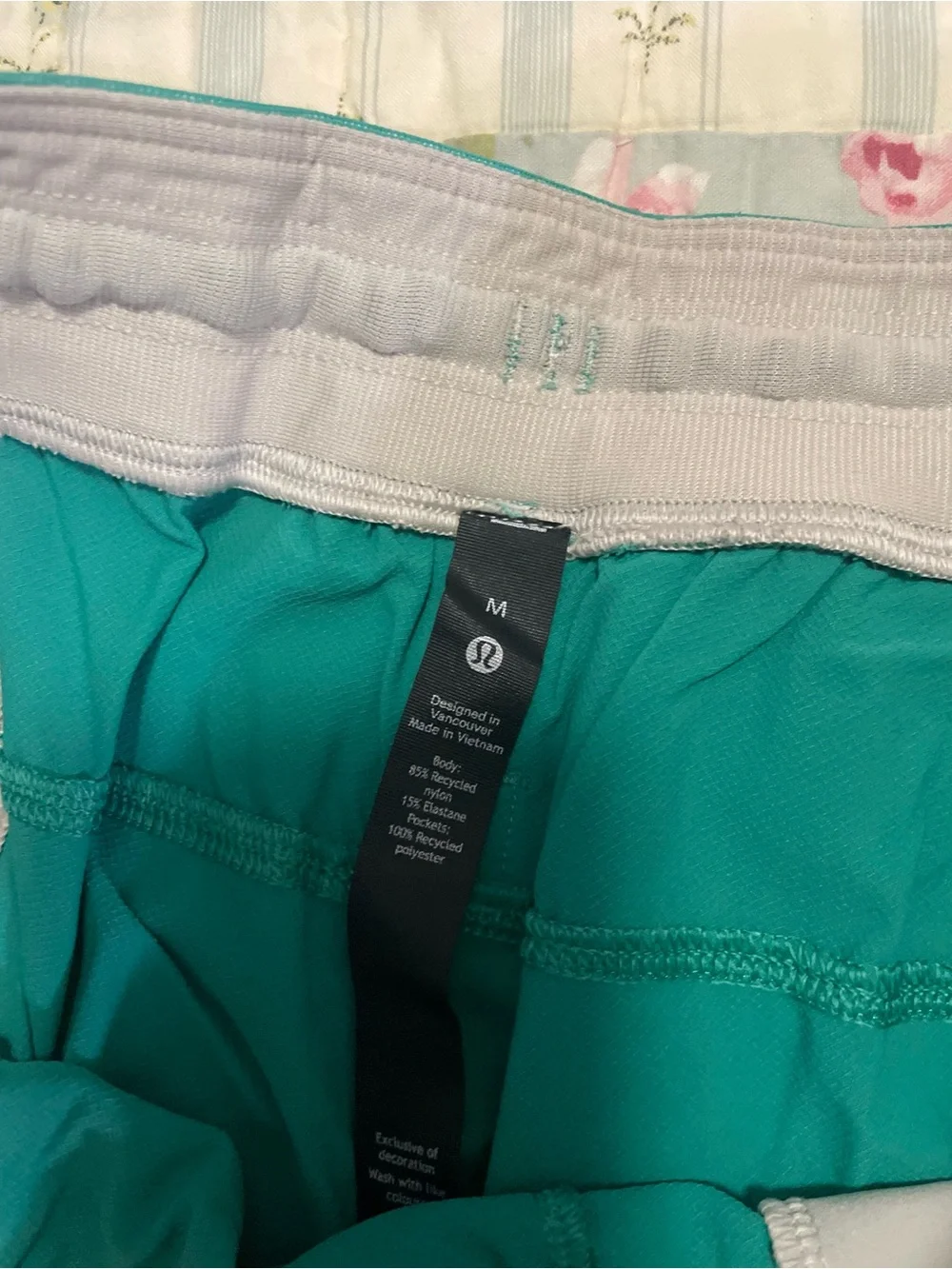 lululemon athletica Teal Green Workout Shorts